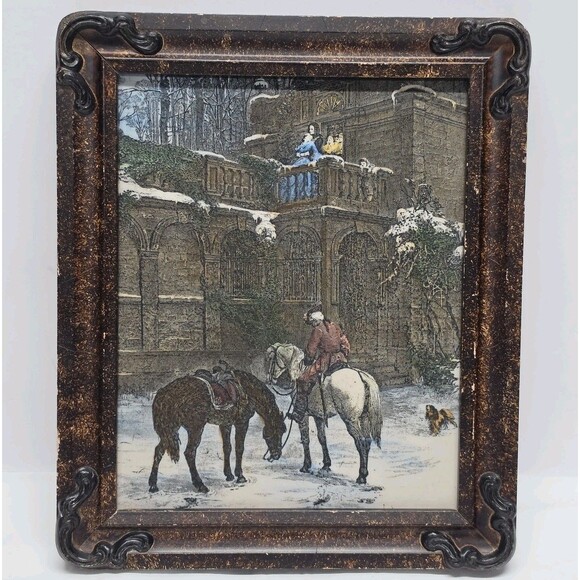 Artini Other - The Empty Saddle Reproduction of Samuel Edmund Waller Artini Engraving Plaque